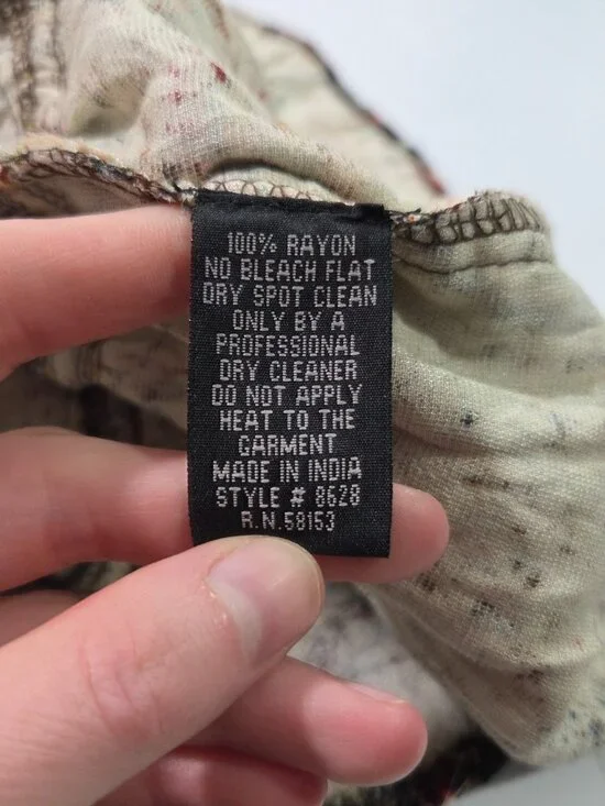 Vtg NWT Velvet Maxi Skirt M Animal Print Paisley Whimsigoth Fairy Grunge Y2K 90s - Picture 7 of 7